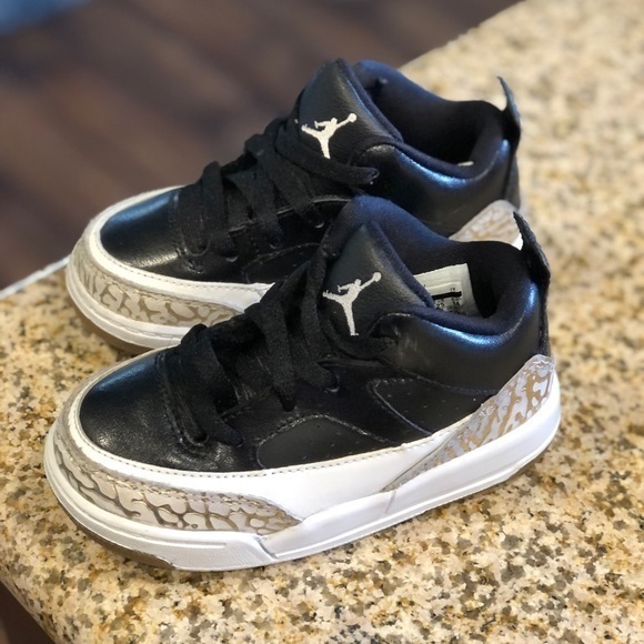 Jordan Other - Nike Air Jordan 3’s Baby Black White Gold Toddler Size 8C